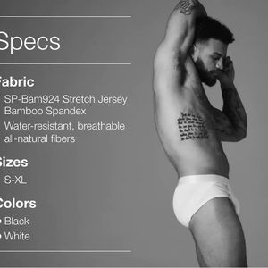 Neude brand men’s shapewear. White brief size M. New in box